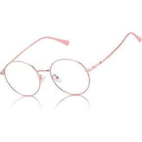 DUCO Small Round Blue Light Glasses For Women Men Blue Ray Blocking Glasses 8215