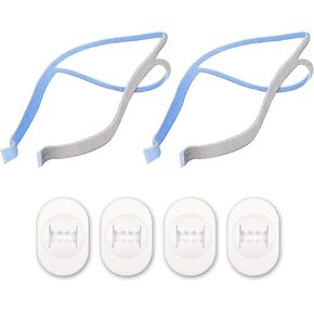 Replacement Headgear for The ResMed Airfit P10 Nasal Pillow CPAP Mask. (1 Pack) Includes Free 2 Replacement Adjustment Clips.