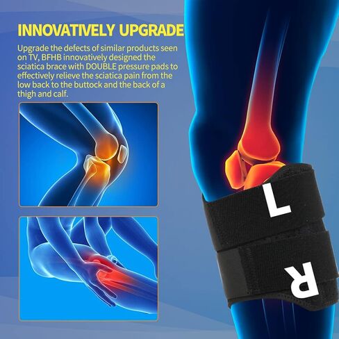2023 Upgraded Sciatica Pain Relief Brace, Active Plus Sciatica Pain Relief Brace For Sciatic Nerve Pain, Lower Back, & Hip, Black Brace for Sciatica As Seen On Tv - Unisex in Saudi Arabia