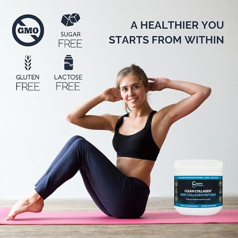 مسحوق ببتيدات الكولاجين 2 رطل (32 أونصة) كيس - كولاجين نظيف® - بدون نكهة، تغذية عشبية، باليو، غير معدل وراثيًا، كوشير - بروتين عالي الذوبان in Kuwait