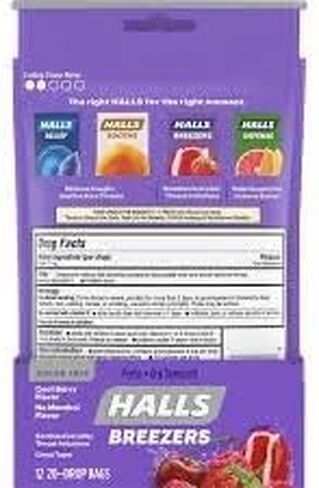 Halls Breezers Throat Drops in Saudi Arabia