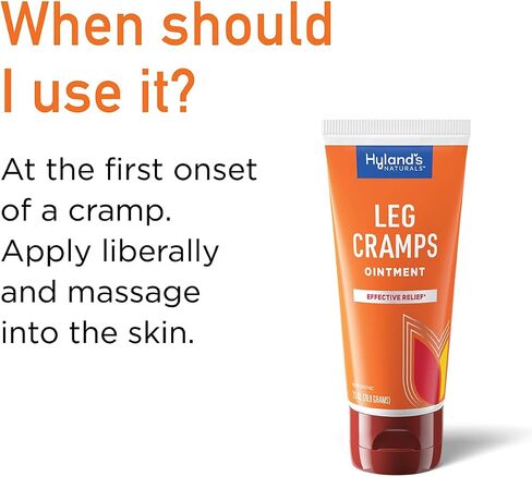 Hyland's Naturals Leg Cramps Ointment, Arnica Gel Leg Cramp Relief, Natural Relief of Calf, Leg and Foot Cramp, 2.5 oz in Saudi Arabia