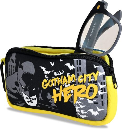 Batman Blue Light Glasses for Kids Computer Eyeglasses with Carrying Case | Blue Light Blocking Glasses for Boys Children’s Gaming Glasses (Black/Yellow) in Saudi Arabia