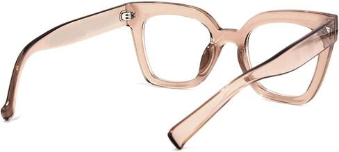 VOOGLAM Stylish Square Blue Light Blocking Glasses for Women Men Anti Eyestrain UV Eyewear Naila in Kuwait