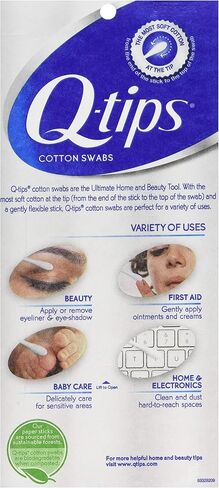 Q Tips Cotton Swab Size 625ct Q Tips Cotton Swab 625ct each ( Pack of 5) in Kuwait