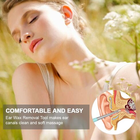 مجموعة إزالة شمع الأذن، مجموعة مغرفة الأذن من سوبيتو، 10 قطع، أدوات خاصة للعائلة مع حقيبة تخزين وفرشاة in Kuwait