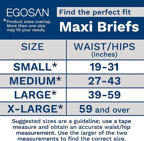 حفاضات Egosan Maxi لحفاضات البالغين للاستعمال مرة واحدة، أقصى قدر من الامتصاص وأشرطة قابلة للتعديل للرجال والنساء (متوسطة، 15 قطعة) in Kuwait