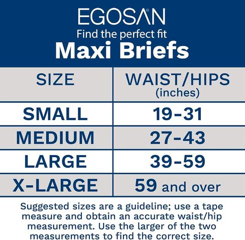 حفاضات Egosan Maxi لحفاضات البالغين للاستعمال مرة واحدة، أقصى قدر من الامتصاص وأشرطة قابلة للتعديل للرجال والنساء (متوسطة، 15 قطعة) in Kuwait