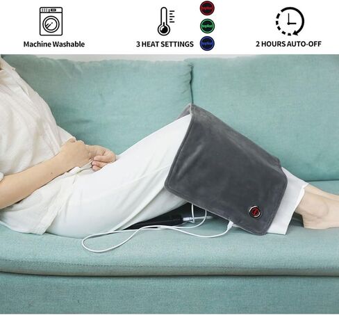 توبفيل وسادة تسخين USB مع ايقاف تلقائي، 3 مستويات تسخين، وسادات تسخين 5 فولت للظهر والرقبة وتخفيف الام التشنجات (23.6 انش × 11.8 انش) in Kuwait