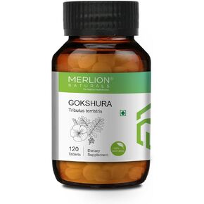MERLION NATURALS Gokshura Tablets Tribulus terristris | 500mg (120 Tablets) in Kuwait