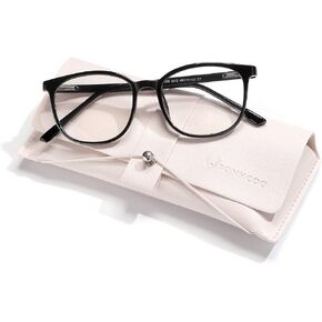 FONHCOO نظارات زرقاء لحجب الضوء، إطار دائري TR90، نظارات شفافة مضادة للأشعة فوق البنفسجية للنساء والرجال in Kuwait