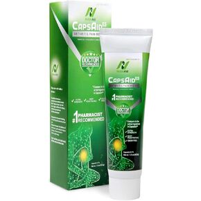 كريم NobleAid CapsAid ES لتخفيف آلام التهاب المفاصل مع الكابسيسين بقوة 0.1% كريم التهاب المفاصل المضاد للالتهابات - مرهم التهاب المفاصل الموضعي الخالي من الرائحة لتصلب العضلات وآلام المفاصل - 1.5 أونصة