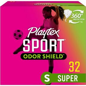 Playtex Sport Odor Shield Tampons, Super Absorbency, Unscented - 32ct in Saudi Arabia