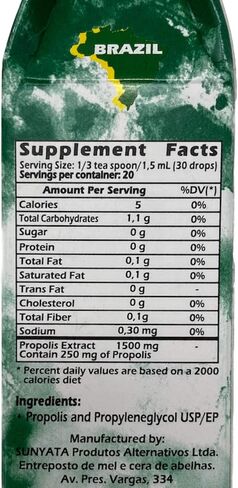 Brazil Green Bee Propolis Liquid Extract No Alcohol 30ML 1 Pack in Saudi Arabia