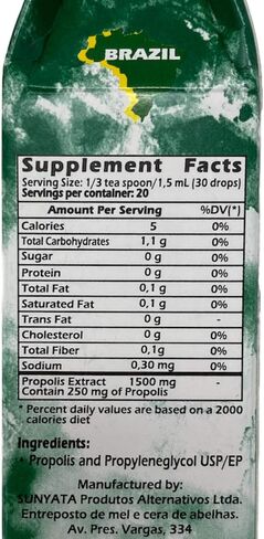 Brazil Green Bee Propolis Liquid Extract No Alcohol 30ML 1 Pack in Saudi Arabia