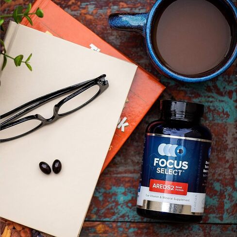 Focus Select AREDS2 Based Eye Vitamin-Mineral Supplement - AREDS2 Based Supplement for Eyes (60 ct. 30 Day Supply) - AREDS2 Based Low Zinc Formula - Eye Vision Supplement and Vitamin in Kuwait