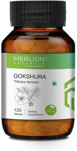 MERLION NATURALS Gokshura Tablets Tribulus terristris | 500mg (120 Tablets) in Kuwait