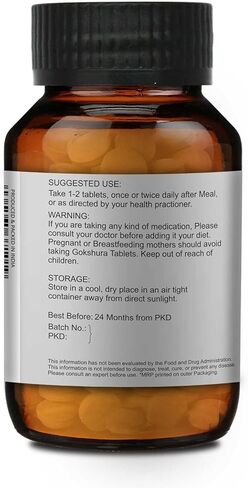 MERLION NATURALS Gokshura Tablets Tribulus terristris | 500mg (120 Tablets) in Kuwait