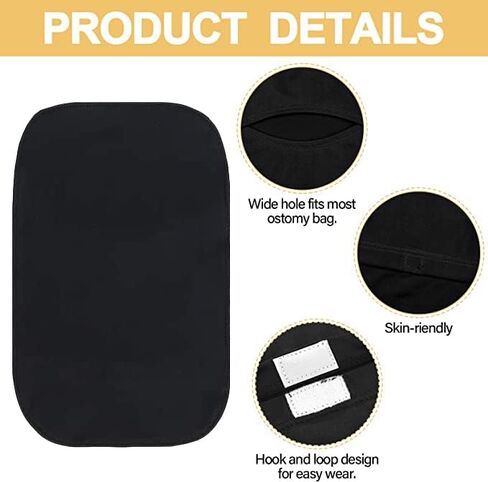 4 قطع من أغطية أكياس الفغرة من LAPLUIE، ملابس دعم الفغرة/الفتق خفيفة الوزن وقابلة للتمدد، أغطية أكياس فغر القولون لمستلزمات الفغرة، للجنسين in Kuwait