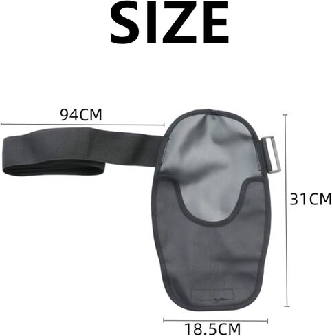 أغطية أكياس فغرة القولون قابلة للتنفس من Yiishuiil، غطاء حقيبة فغر القولون قابل للتعديل وحزام فغرة عالمي غطاء كيس فغر اللفائفي لمستلزمات فغرة اللفائفي للنساء والرجال (أسود) in Kuwait