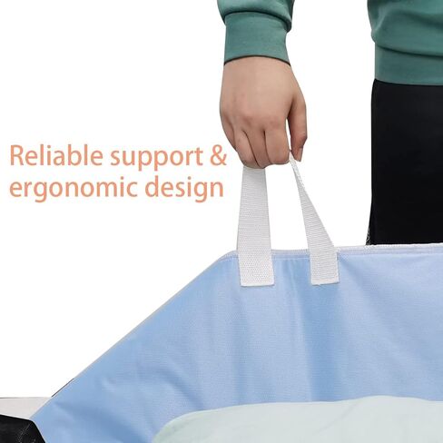 Positioning Bed Pad Incontinence Bed Pads Reusable Underpads with 6 Handles Bed Pads for Incontinence Washable for Hospital Bedridden Turning Lifting Home Care Waterproof Transfer Boards 52" x 34" in Kuwait