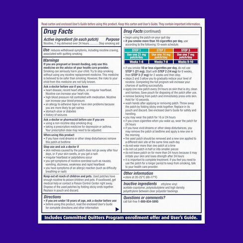 لاصقة سي كيو الشفافة الخطوة الأولى من نيكوديرم، 21 مجم in Kuwait
