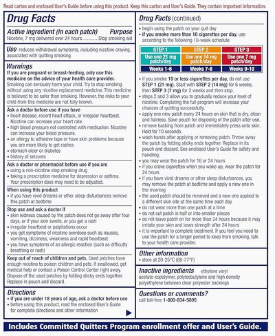 لاصقة سي كيو الشفافة الخطوة الأولى من نيكوديرم، 21 مجم in Kuwait