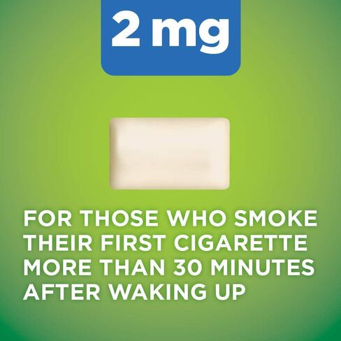 علكة أمازون بيسك كير غير المطلية بالنيكوتين بولاكريلكس 2 ملغ (النيكوتين)، بنكهة النعناع، ​​مساعد التوقف عن التدخين، 220 قطعة in Kuwait