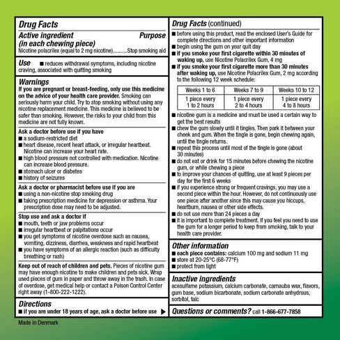 علكة أمازون بيسك كير غير المطلية بالنيكوتين بولاكريلكس 2 ملغ (النيكوتين)، بنكهة النعناع، ​​مساعد التوقف عن التدخين، 220 قطعة in Kuwait