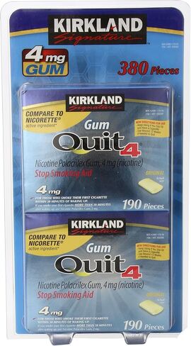 Kirkland Signature Quit Smoking Nicotine Gum, 4 mg (380 Pieces) in Saudi Arabia