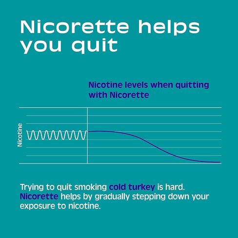 Nicorette 4 mg Mini Nicotine Lozenges to Help Quit Smoking with Behavioral Support Program - Mint Flavored Stop Smoking Aid, 81 Count in Saudi Arabia
