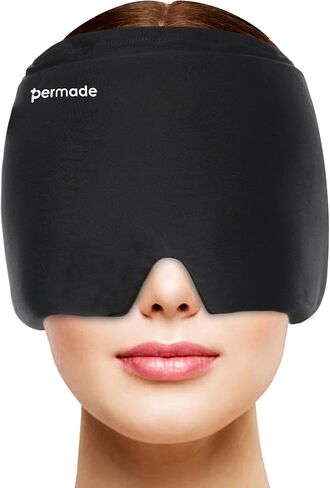 قبعة رأس ثلجية بيرميد، قبعة رأس باردة، قبعة ضغط باردة قابلة لإعادة الاستخدام، غطاء رأس ثلجي مرن in Kuwait