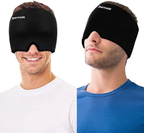 قبعة رأس ثلجية بيرميد، قبعة رأس باردة، قبعة ضغط باردة قابلة لإعادة الاستخدام، غطاء رأس ثلجي مرن in Kuwait