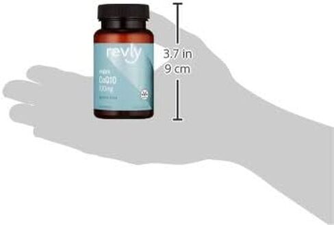 Amazon Brand - Revly Vegan CoQ10 100 mg - Normal Energy Production, Supports Cardiovascular Health, 2 Month Supply (60 Capsules) in Kuwait