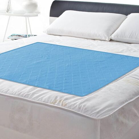 Incontinence Bed Pads 34'' x 52'', Washable Pee Pads for Adults, Non-Slip Chuck Pads Quilted, Bed Pads for Incontinence Washable, Reusable Incontinence Sheet Protector for Adults, Kids and Seniors in Kuwait