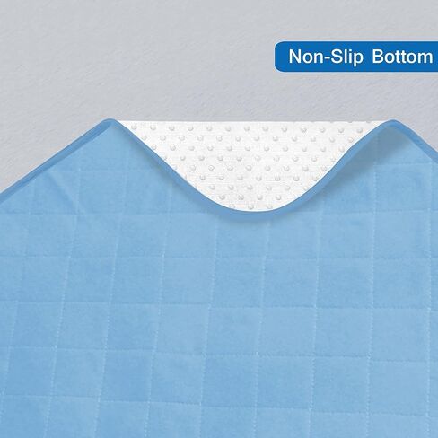 Incontinence Bed Pads 34'' x 52'', Washable Pee Pads for Adults, Non-Slip Chuck Pads Quilted, Bed Pads for Incontinence Washable, Reusable Incontinence Sheet Protector for Adults, Kids and Seniors in Kuwait