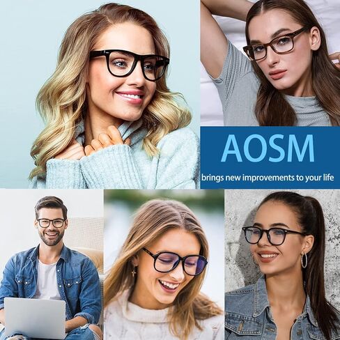 نظارات حجب الضوء الأزرق، نظارات كمبيوتر زرقاء مانعة للرجال والنساء، مضادة للوهج 400 للأشعة فوق البنفسجية وإجهاد العين نظارات مربعة وهمية in Kuwait