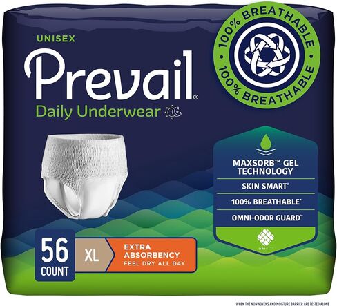 Prevail Adult Incontinence Underwear for Men & Women, Maximum Absorbency, Youth/Small, 22 Count in Kuwait