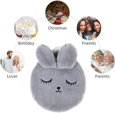 زجاجة مياه ساخنة مع غطاء، زجاجات مياه ساخنة للارنب، زجاجة مياه ساخنة للرقبة والكتف لتخفيف الام بسرعة، مريحة لالتهاب المفاصل والصداع والعلاج الساخن والبارد in Kuwait