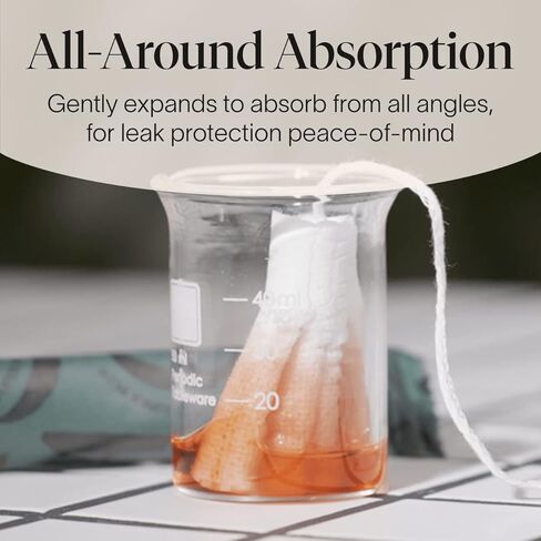 سدادات قطنية كورا العضوية | امتصاص فائق | 100% قطن عضوي، غير معطر، أداة توزيع مضغوطة نباتية | حماية من التسرب، سهولة الإدخال، غير سامة | 36 عدد in Kuwait