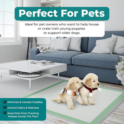 Super Absorbent Disposable Bed Pads, 36 x 36 in [50 Count] - Extra Large Leakproof Incontinence Chucks & Puppy Pad - Great for Adult, Babies, and Pets in Kuwait