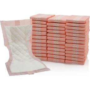 Extra Large Super-Absorbent Contoured Hospital Style Pad Liners - 7"X14" - Maternity Pads- Incontinence Liners (20) in Kuwait