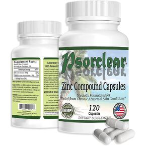 Psorclear-Psoriasis & Eczema Treatment | A Proven Effective and All-Natural Treatment for Psoriasis Eczema & Rosacea Relief That Works Rated One of The Best (120 Count Bottle) in Saudi Arabia