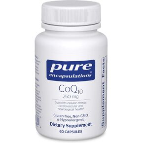 مغلفات نقية CoQ10 250 مجم | مكمل الإنزيم المساعد Q10 للطاقة ومضادات الأكسدة وصحة الدماغ والخلوية والإدراك ودعم القلب والأوعية الدموية* | 60 كبسولة in Kuwait