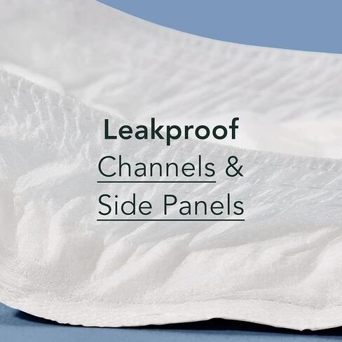 وسادات رايل لسلس البول للنساء، غطاء من القطن العضوي - أساسي بعد الولادة، امتصاص ثقيل، التحكم في تسرب المثانة، 4 طبقات أساسية مع تقنية الحماية من التسرب، طول طويل (متوسط، 30 قطعة) in Kuwait