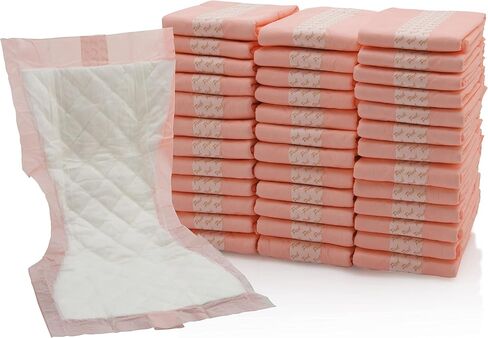 Extra Large Super-Absorbent Contoured Hospital Style Pad Liners - 7"X14" - Maternity Pads- Incontinence Liners (20) in Kuwait