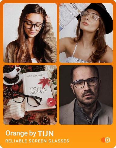 TIJN Blue Light Blocking Glasses for Women Men Square Frame Nerd Eyeglasses Anti Blue Ray Computer Screen Glasses in Saudi Arabia