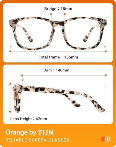 TIJN Blue Light Blocking Glasses for Women Men Square Frame Nerd Eyeglasses Anti Blue Ray Computer Screen Glasses in Saudi Arabia