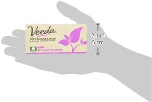 سدادات قطنية طبيعية 100% من فيدا، خالية من أدوات توزيع المكياج، خالية من الكلور والسموم، غير معطرة، 3 عبوات تحتوي كل منها على 32 قطعة in Kuwait