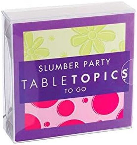 TableTopics to GO Slumber Party - 40 Fun, Thought Provoking Conversation Cards for Girls. Gifts for Girls, Daughters, and Granddaughters. in Saudi Arabia